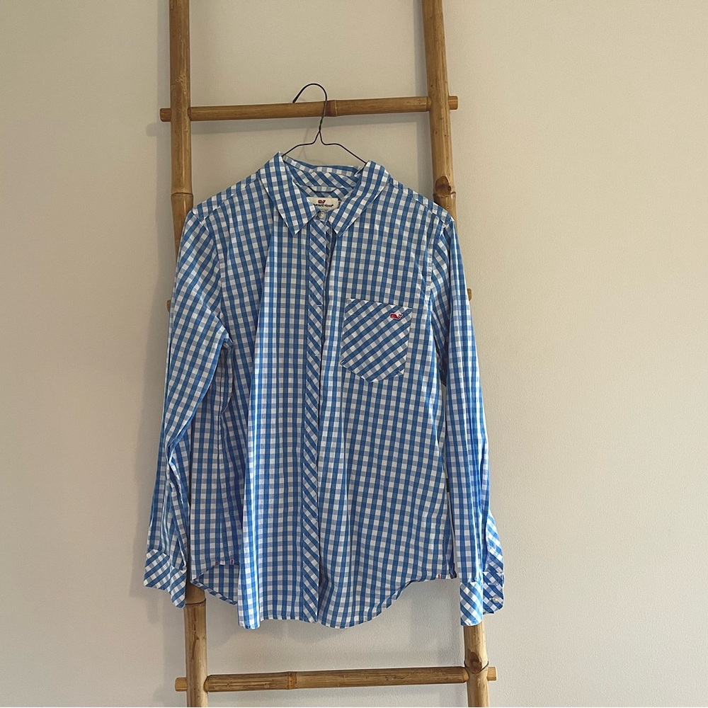 Vineyard Vines Gingham Oxford Button Down - size 10